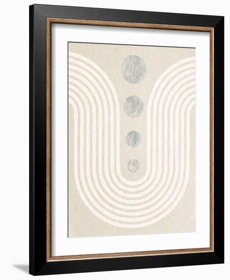 Good Vibrations II Neutral-Moira Hershey-Framed Art Print