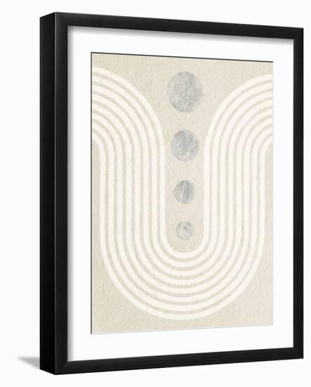 Good Vibrations II Neutral-Moira Hershey-Framed Art Print