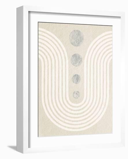 Good Vibrations II Neutral-Moira Hershey-Framed Art Print