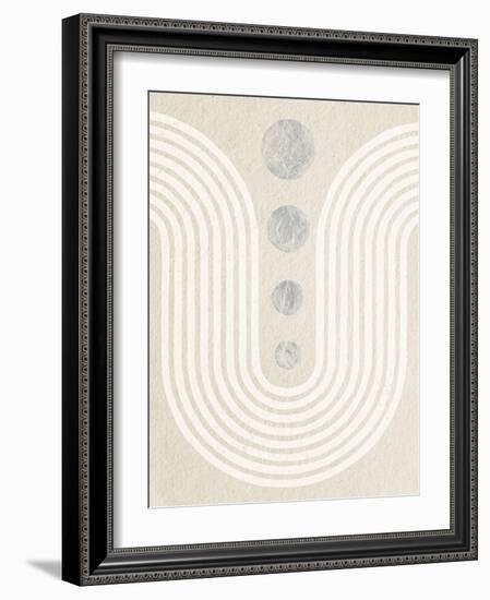 Good Vibrations II Neutral-Moira Hershey-Framed Art Print