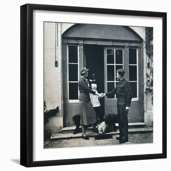 'Goodbye, footman; Good luck, soldier', 1941-Cecil Beaton-Framed Photographic Print