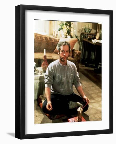 Goodbye Girl, Richard Dreyfuss, 1977, Cross Legged In Yoga Position-null-Framed Photo