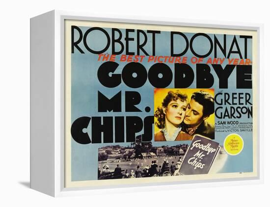 Goodbye Mr. Chips, UK Movie Poster, 1939-null-Framed Stretched Canvas