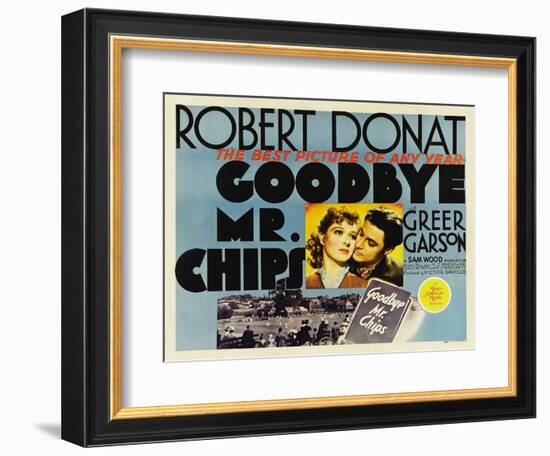 Goodbye Mr. Chips, UK Movie Poster, 1939-null-Framed Premium Giclee Print