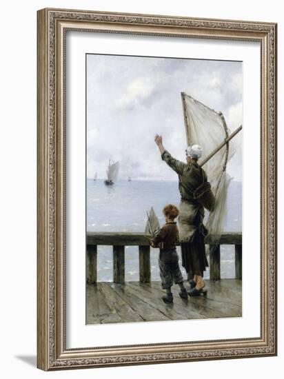 Goodbye-George-Jean-Marie Haquette-Framed Giclee Print