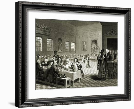 Goodchild in Guildhall --William Hogarth-Framed Giclee Print