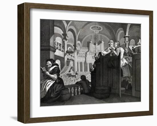 Goodchild 's Free Sunday-William Hogarth-Framed Giclee Print