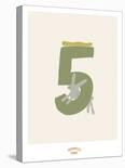 Woodland Numbers - Five-Goodness Gang-Stretched Canvas