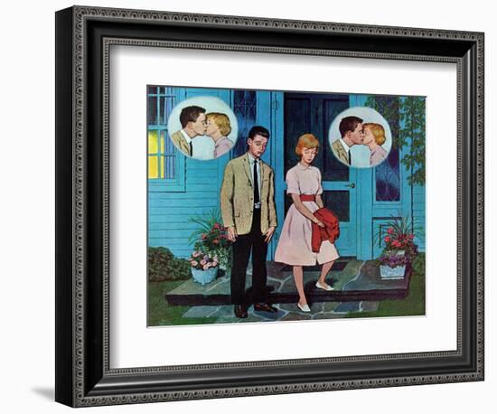 "Goodnight Kiss," July 28, 1962-Amos Sewell-Framed Giclee Print