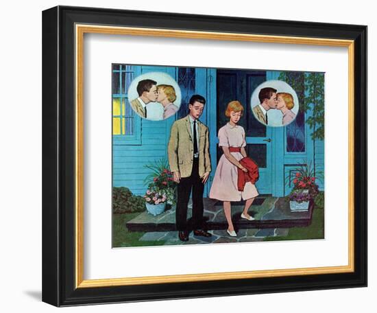 "Goodnight Kiss," July 28, 1962-Amos Sewell-Framed Giclee Print