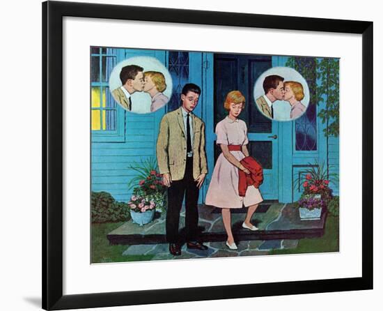 "Goodnight Kiss," July 28, 1962-Amos Sewell-Framed Giclee Print