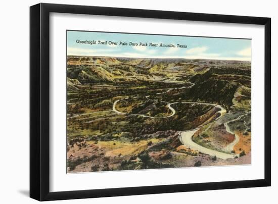 Goodnight Trail, Palo Duro Park, Amarillo, Texas-null-Framed Art Print