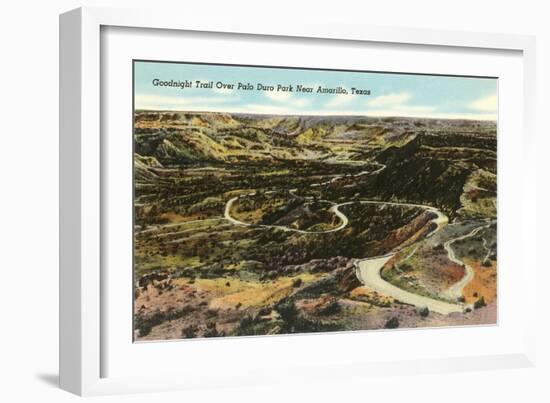 Goodnight Trail, Palo Duro Park, Amarillo, Texas-null-Framed Art Print