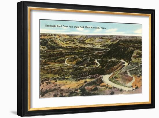 Goodnight Trail, Palo Duro Park, Amarillo, Texas-null-Framed Art Print