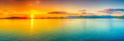 Sunrise Over The Sea. Panorama-GoodOlga-Framed Premier Image Canvas