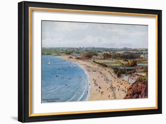 Goodrington Sands, Paignton-Alfred Robert Quinton-Framed Giclee Print