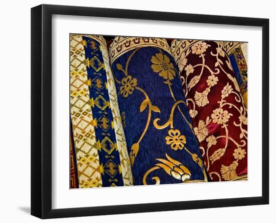 Goods at the Grand Bazaar, Istanbul, Turkey-Joe Restuccia III-Framed Photographic Print