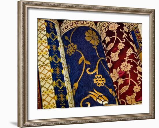 Goods at the Grand Bazaar, Istanbul, Turkey-Joe Restuccia III-Framed Photographic Print