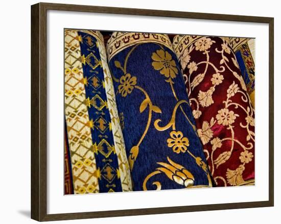 Goods at the Grand Bazaar, Istanbul, Turkey-Joe Restuccia III-Framed Photographic Print