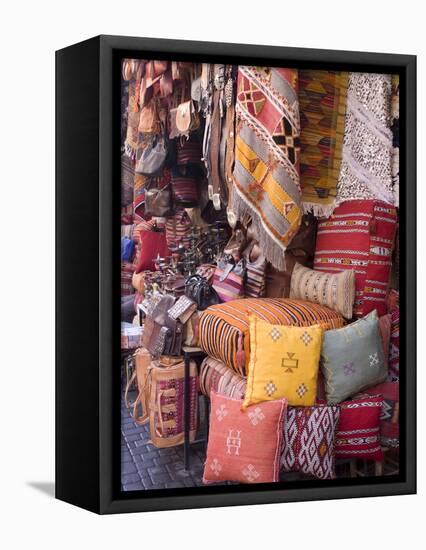 Goods in the Souks in the Medina, Marrakech, Morocco, North Africa, Africa-null-Framed Premier Image Canvas