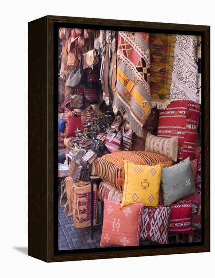 Goods in the Souks in the Medina, Marrakech, Morocco, North Africa, Africa-null-Framed Premier Image Canvas