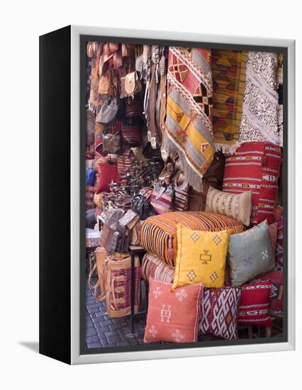 Goods in the Souks in the Medina, Marrakech, Morocco, North Africa, Africa-null-Framed Premier Image Canvas