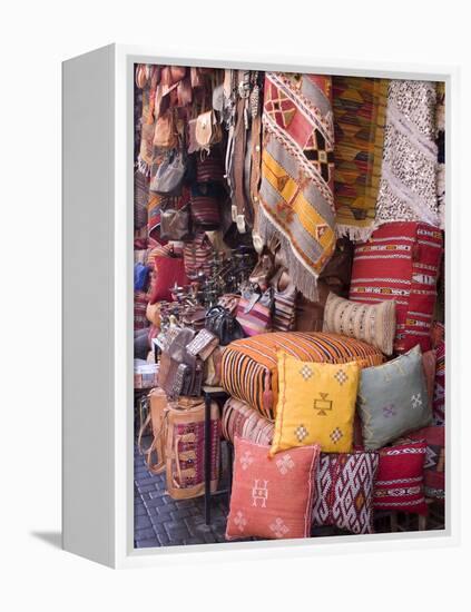 Goods in the Souks in the Medina, Marrakech, Morocco, North Africa, Africa-null-Framed Premier Image Canvas