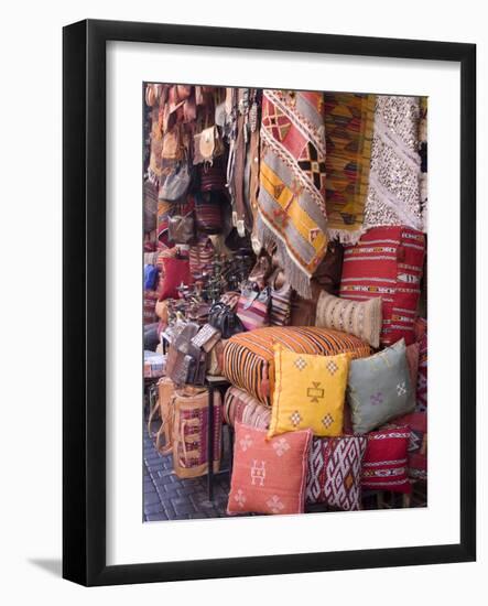 Goods in the Souks in the Medina, Marrakech, Morocco, North Africa, Africa-null-Framed Photographic Print