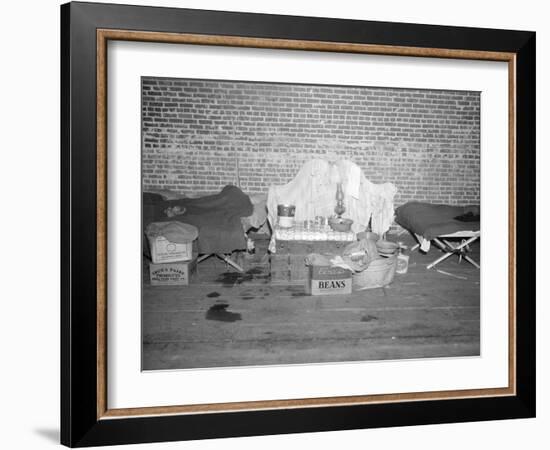 Goods of a person in the Red Cross infirmary for flood refugees at Forrest City, Arkansas, 1937-Walker Evans-Framed Photographic Print