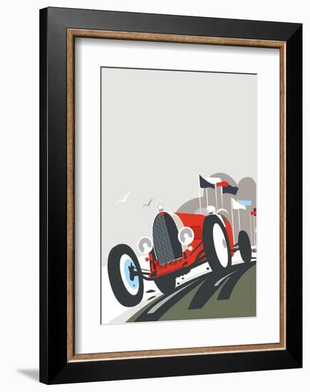 Goodwood Blank - Dave Thompson Contemporary Travel Print-Dave Thompson-Framed Art Print