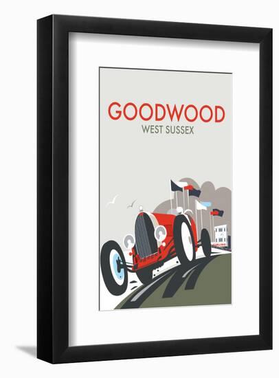 Goodwood - Dave Thompson Contemporary Travel Print-Dave Thompson-Framed Giclee Print