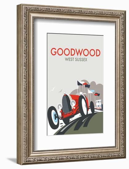 Goodwood - Dave Thompson Contemporary Travel Print-Dave Thompson-Framed Giclee Print