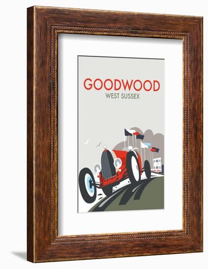 Goodwood - Dave Thompson Contemporary Travel Print-Dave Thompson-Framed Giclee Print