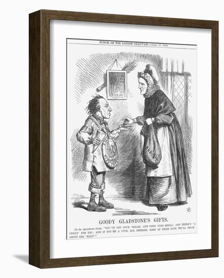 Goody Gladstone's Gifts, 1864-John Tenniel-Framed Giclee Print