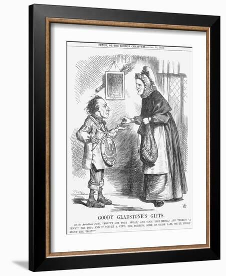 Goody Gladstone's Gifts, 1864-John Tenniel-Framed Giclee Print