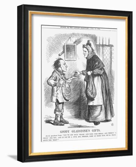 Goody Gladstone's Gifts, 1864-John Tenniel-Framed Giclee Print