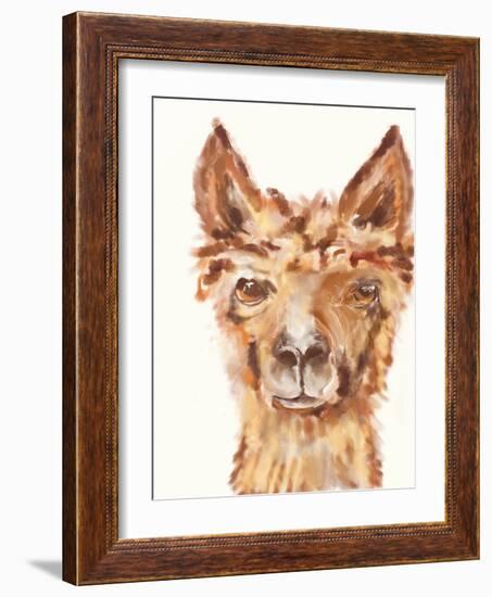 Goofy Llama II-Julie DeRice-Framed Art Print