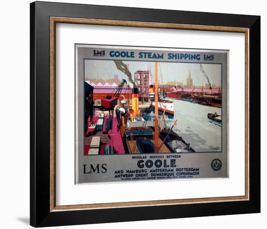 Goole Steam Shipping-null-Framed Art Print