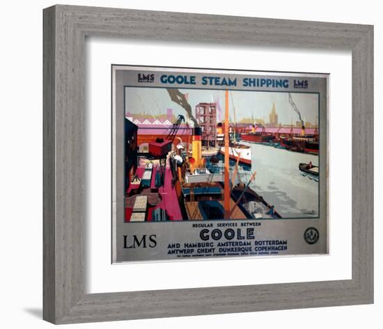 Goole Steam Shipping-null-Framed Art Print