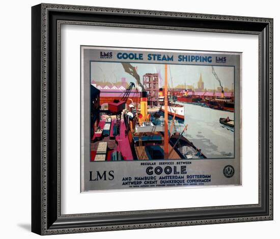 Goole Steam Shipping-null-Framed Art Print