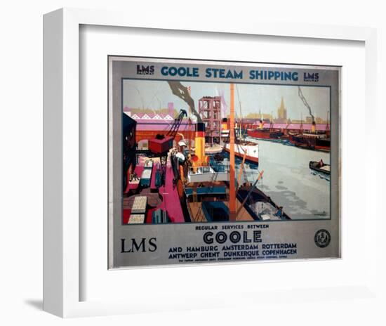 Goole Steam Shipping-null-Framed Art Print