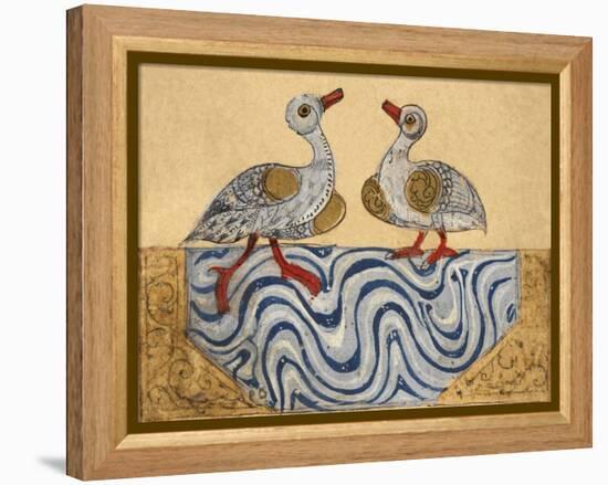 Goose and Duck-Aristotle ibn Bakhtishu-Framed Premier Image Canvas