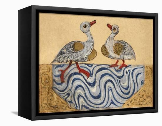 Goose and Duck-Aristotle ibn Bakhtishu-Framed Premier Image Canvas