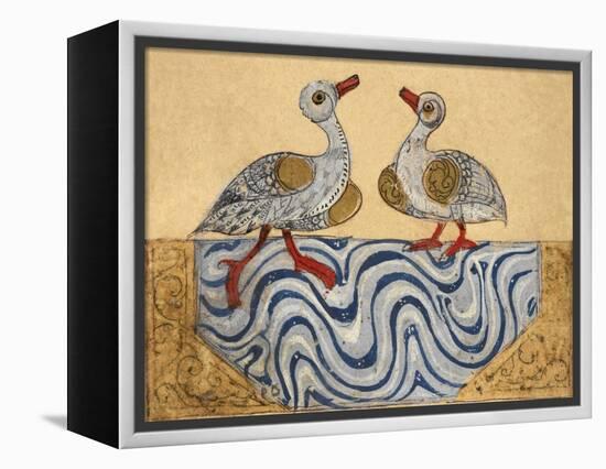 Goose and Duck-Aristotle ibn Bakhtishu-Framed Premier Image Canvas