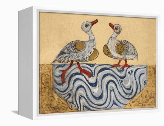 Goose and Duck-Aristotle ibn Bakhtishu-Framed Premier Image Canvas