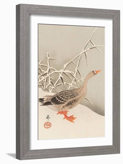 Goose and Reeds-Koson Ohara-Framed Giclee Print