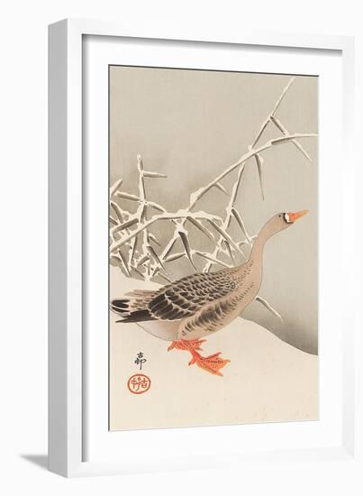 Goose and Reeds-Koson Ohara-Framed Giclee Print