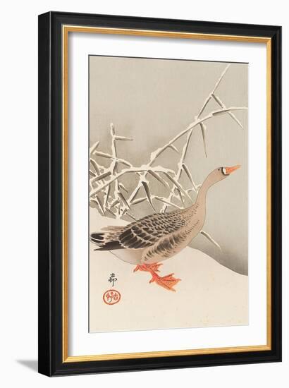 Goose and Reeds-Koson Ohara-Framed Giclee Print