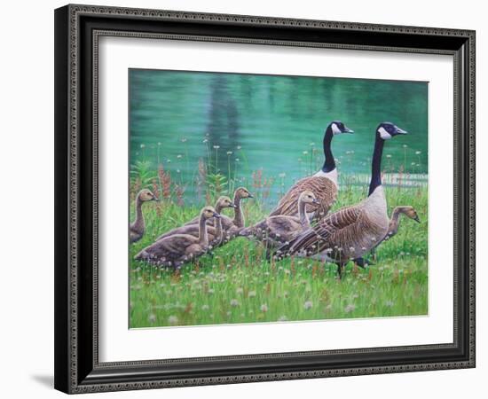 Goose Family Outing-Bruce Dumas-Framed Giclee Print