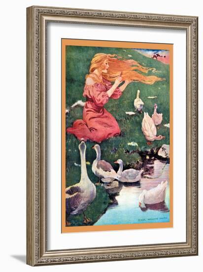 Goose Girl-Jessie Willcox-Smith-Framed Art Print